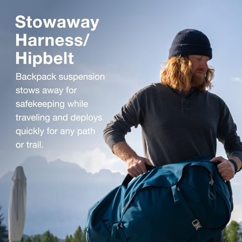 Travel Backpack 40L Men's Lightweight Durable Carry-On Bag - Black