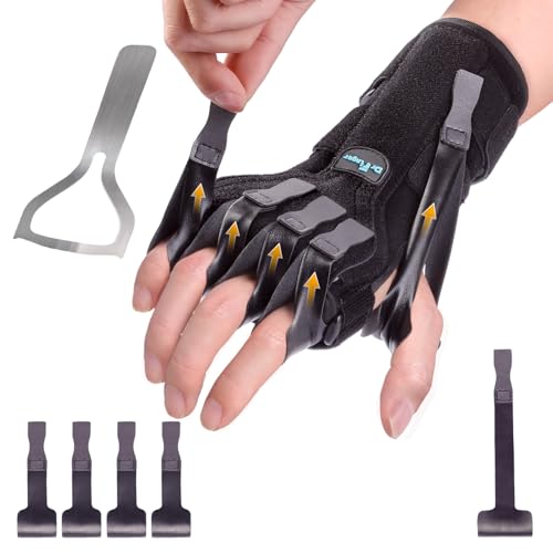 Radial Nerve Palsy Wrist Support Brace for Stroke Recovery - Black