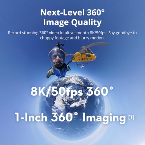 DJI Osmo 360 Standard Combo Waterproof 8K Action Camera with 120MP Photos & 105GB Storage - Variation of DJI Osmo 360 Standard Combo