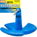 Better Boat 30 lb Vinyl Coated River Anchor for Boats Up to 26 Ft - Hybrid Mud & Rock Holding