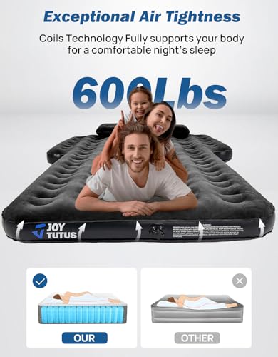 Black SUV Air Mattress Camping Bed for Cars & Trucks - Double Support