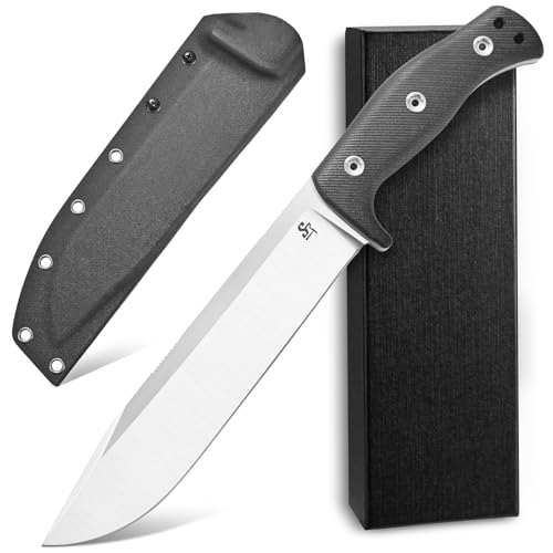 Sitivien ST12 Plus Fixed Blade Knife with Sleipner Steel & G10 Handle - Silver