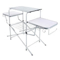 Camco Olympian Deluxe Folding Portable Grill Table for Campsites – Camping Grill Table