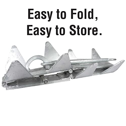 Seachoice 19 lb Hot-Dipped Galvanized Steel Fold-and-Hold Boat Anchor