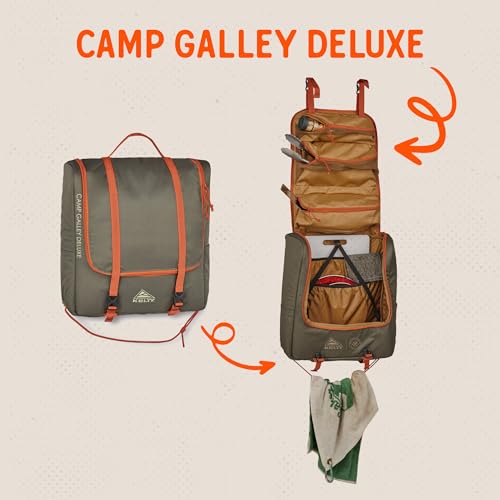Kelty Camp Galley Deluxe Outdoor Kitchen Organization Kit with Deep Pockets & Paper Towel Holder