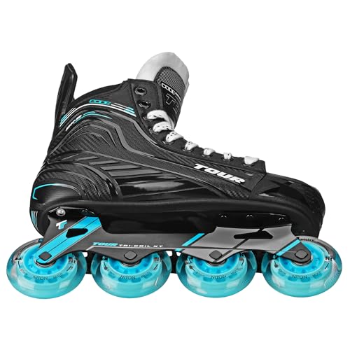 Tour Hockey Code DK9 Roller Hockey Skates, Black, Size 7