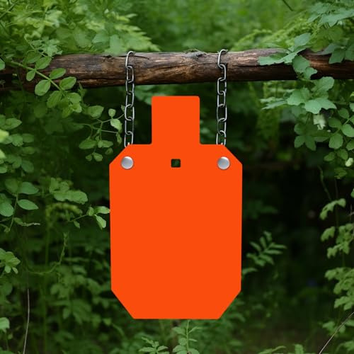 KNINE OUTDOORS 10x16-Inch AR500 Steel Target - 1/2 Inch Thick Metal Gong for Shooting Range