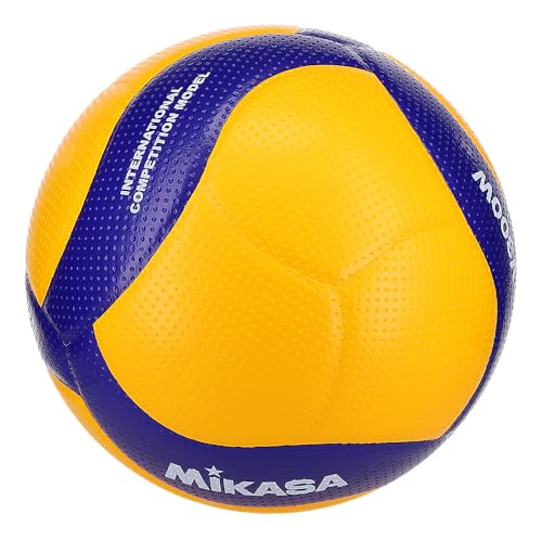 Mikasa Indoor Volleyball V300W - Size 5 Official Game Ball for Competition & Practice