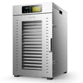 Commercial Food Dehydrator with 18 Trays 2000W Stainless Steel Large Capacity for Jerky Fruit Herbs