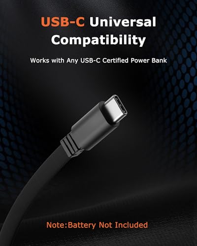 Venustas Men's USB-C Heated Vest X-Large Black - Battery Not Included