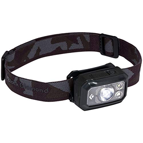 Waterproof Headlamp 400 Lumens, LED Headlight with Red & Night Vision, Black - Battery Powered