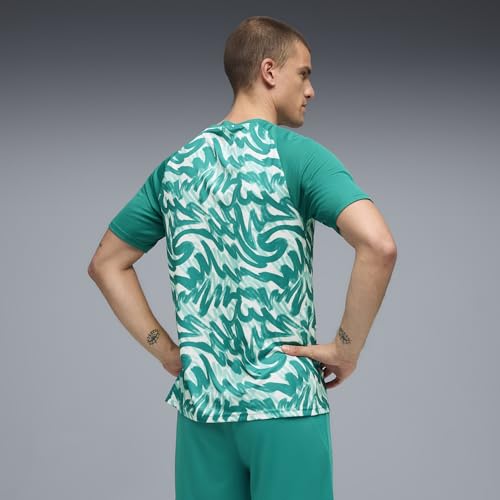 Puma Men's Portugal Warm-Up Jersey Large Green Lagoon Ruby Shimmer Soccer Shirt