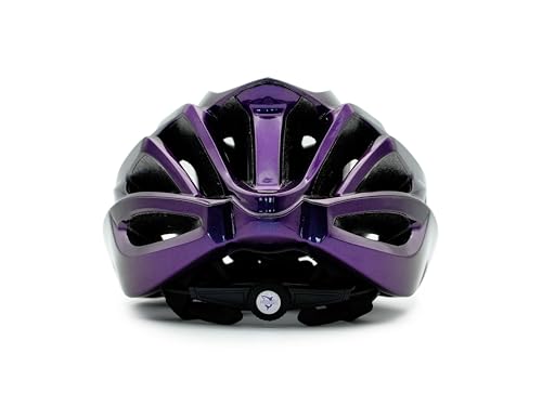 Large Unisex Bike Helmet for Men Women - Lightweight Ventilated Cycling Helmet with Adjustment Dial, Purple Variation