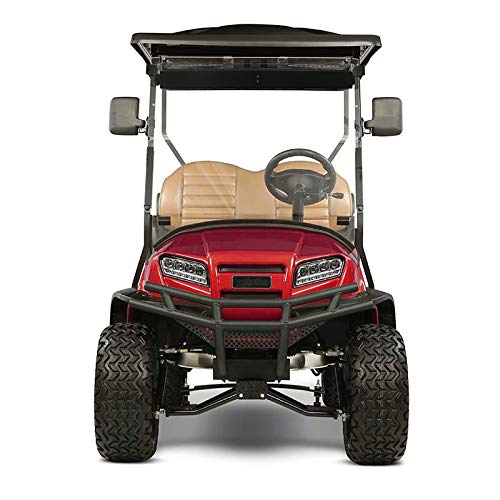 Golf Cart Mirror, HKOO Universal Folding Side Mirror and 4 Panel Rear View Mirror fits Golf Carts EZGO, Club CAR