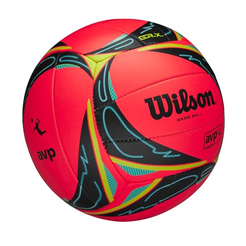Wilson AVP GRX Grass Volleyball - Official Size with Spin Detection