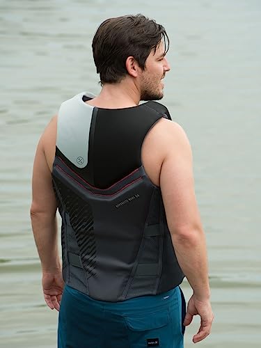 Men's Large Black Life Jacket - Coast Guard Approved Water Sports Buoyancy Aid