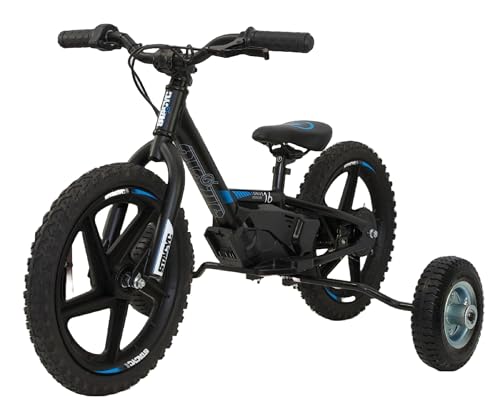 Stacyc 12e & 16e Wheel Set for Tots Electric Balance Bikes - Adjustable Off-Road Training Wheels - Black