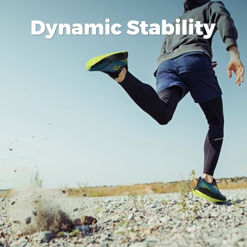 FitVille Men's Trail Running Shoes Extra Wide - Mountain Sneakers for Walking & Jogging, Black/Blue/Green, 12X Wide