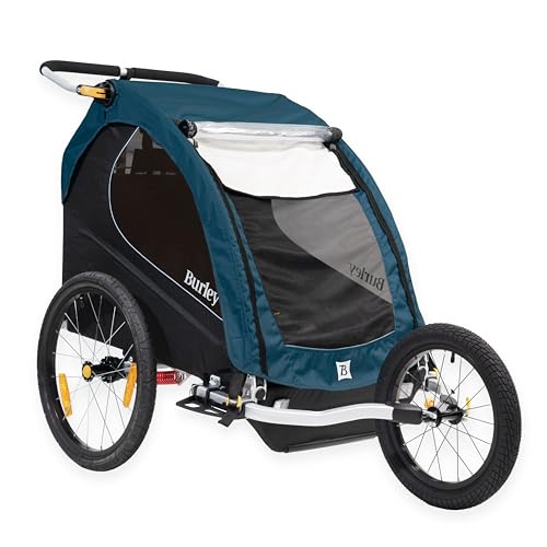 Burley Design Jogger Kit for Double Bicycle Trailers, Aluminum, Black/Silver, 16 Inches
