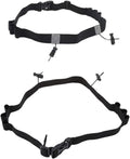 Leadigol Race Number Belt - Reflective Running Bib Holder with 6 Gel Loops | 2-Piece Set for Triathlon & Marathon