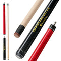 Jump Break Cue - Red 3-Piece Maple Billiard Cue for Break & Jump Shots