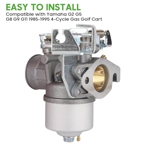 Golf Cart Carburetor Replacement for Yamaha G2 G5 G8 G9 G11 4-Cycle Gas Engines