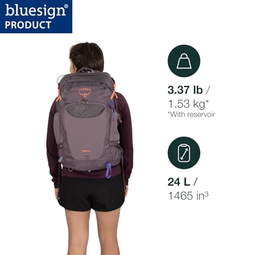 Osprey Mira Women's 24L Hydration Hiking Backpack with Hydraulics Reservoir - Graphite Purple