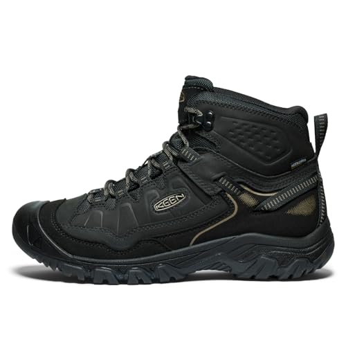 KEEN Men's Targhee 4 Waterproof Hiking Boots 11.5 Black/Black/Black