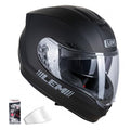 Full Face Motorcycle Helmet for Adults - Medium, Matte Black, DOT Certified