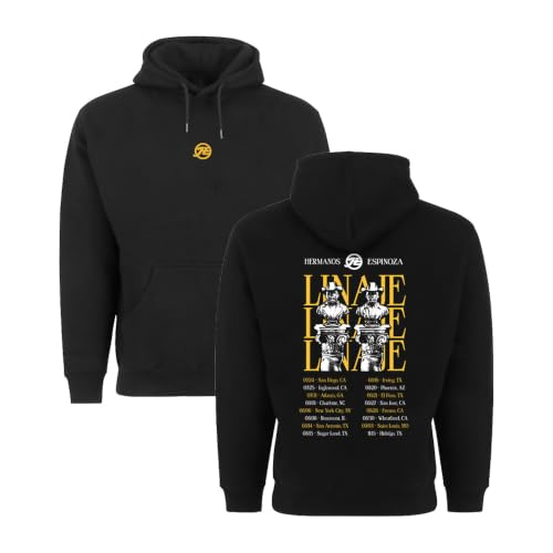 Hermanos Espinoza Linaje Tour Hoodie Large Black Official Merch