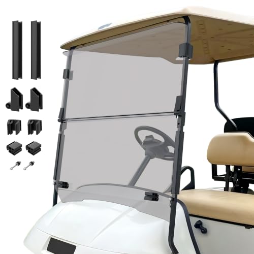 Golf Cart Windshield Kit - Fold Down, Anti-UV, Tinted for EZGO TXT 1995-2013