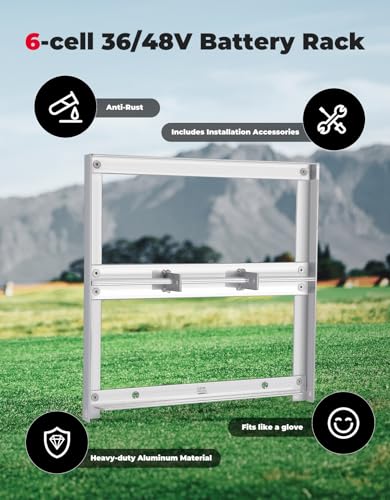Heavy Duty Aluminum Golf Cart Battery Tray Holder for EZGO 36V/48V