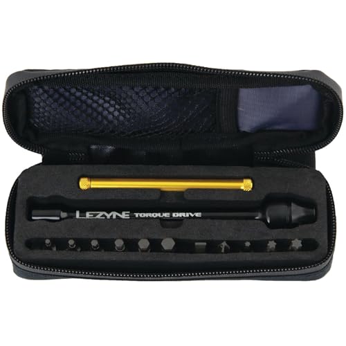 LEZYNE Torque Drive Bicycle Torque Wrench Set - 11 Bits, Black, Precise 2-10 Nm