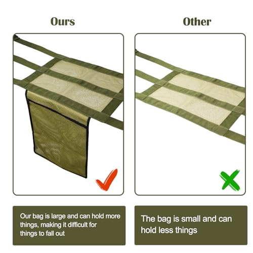 Tree Stand Seat Replacement Mesh with Pocket - 16x12 Inch, Green, 2 Pack