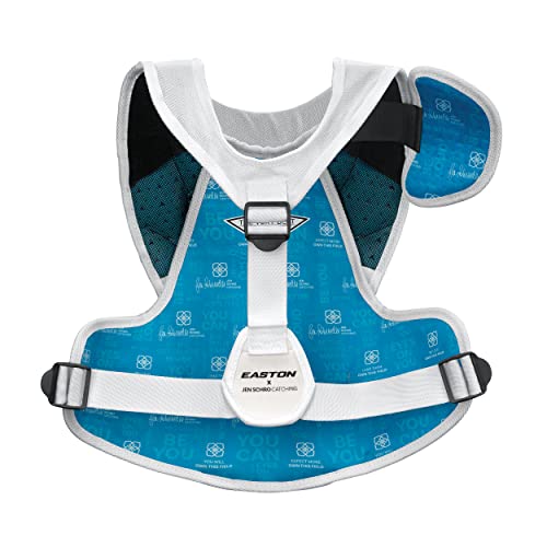 Easton Jen Schro Medium Fastpitch Softball Catcher's Equipment Set - Ages 13-15, White