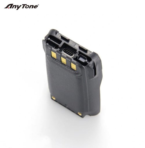 VMUKSAN Anytone Original 3100mAh AT-D878UV Battery Pack with USB-C Port Includes Belt Clip for AT-D878UV Plus/D878UV/D868UV