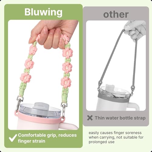Daisy Colorful Water Bottle Handle Strap for Stanley, Owala & 12-40oz Bottles