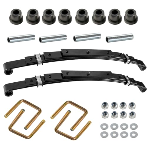 Golf Cart Rear Leaf Spring Kit for EZGO TXT 1994-2009 Heavy Duty 4-Leaf Replacement