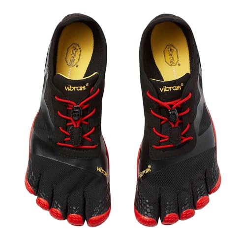 Vibram Men's FiveFingers KSO EVO Barefoot Cross-Training Shoe 7.5-8 US Black/Red