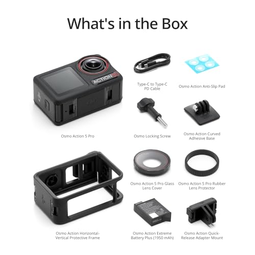DJI Osmo Action 5 Pro Waterproof 4K/120fps Action Camera with Stabilization & Voice Control