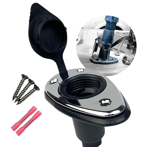 Boat Navigation Light Base - Teardrop Threaded Mount for Bow or Stern - Marine Accessories