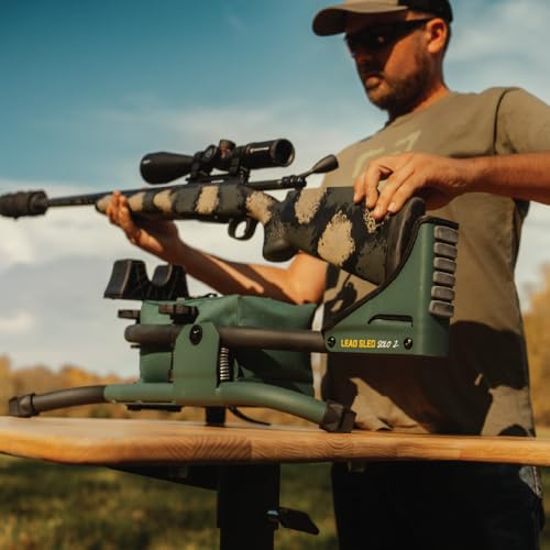 Caldwell Lead Sled Solo 2 Shooting Rest with Weight Reservoir, Recoil-Reducing & Adjustable
