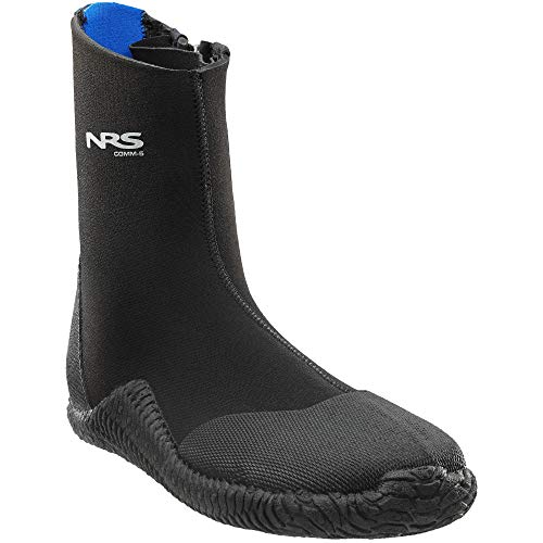 NRS Comm-5 Wetshoe - 5mm Neoprene, Black, Size 11, Durable Grip