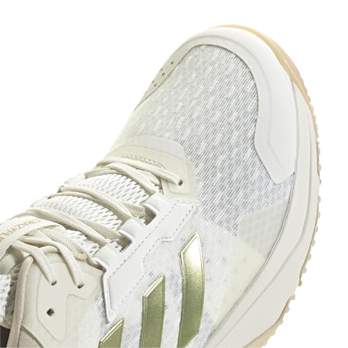 adidas Women's Crazyflight 6 Mid Indoor Sports Shoes Off White Gold 8.5