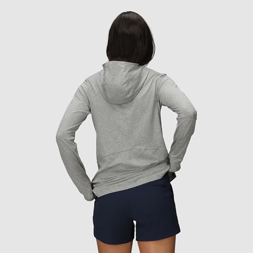 Outdoor Research Women's ActiveIce Spectrum Sun Hoodie Large Grey Heather - Sun Protection & Performance