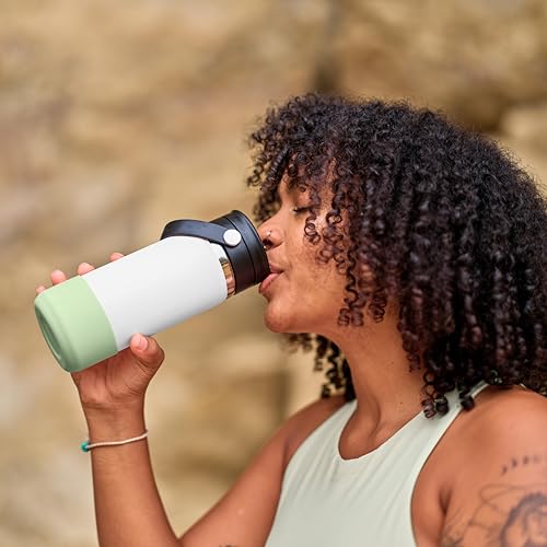 16 oz Insulated Stainless Steel Water Bottle with Leakproof Flex Sip Lid - Agave Green