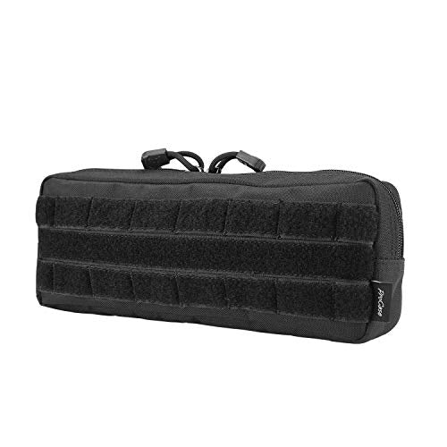 Small Tactical Admin Pouch Molle EDC Carry Bag for Magazines, Map & Tools - Black