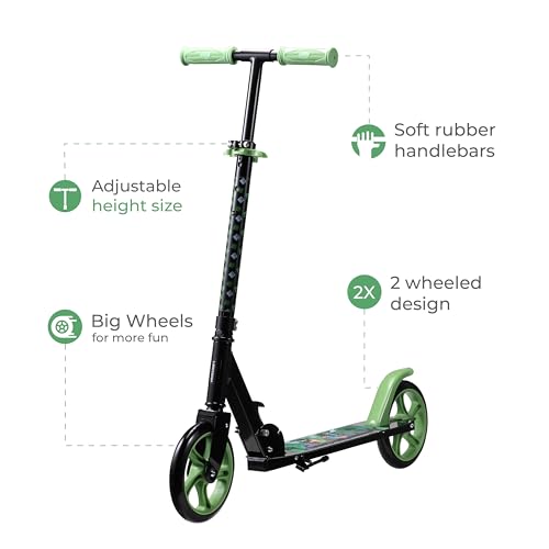 Voyager Kids Scooter with 200mm PU Wheels, ABEC-7 Bearings, Lightweight, Durable Body