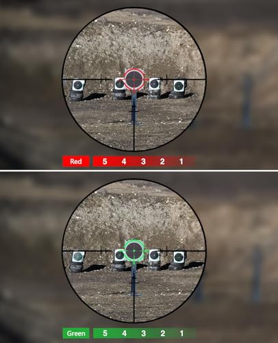 CVLIFE 1-6x24 LPVO Rifle Scope with Red/Green Illumination, 30mm Mount, CQB Model