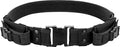 Black Tactical Utility Belt 34-44 Inches with Removable Pouches and Heavy Duty Buckle